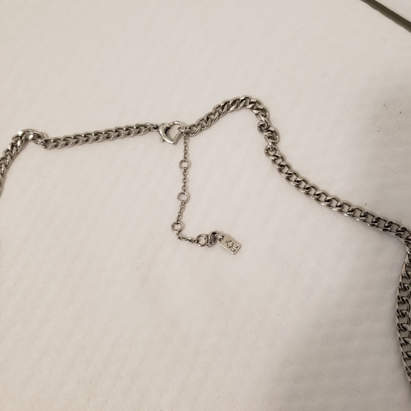 Jennifer Lopez Silvertone Statement Fashion Jewelry Necklace, Tassle - Picture 5 of 8